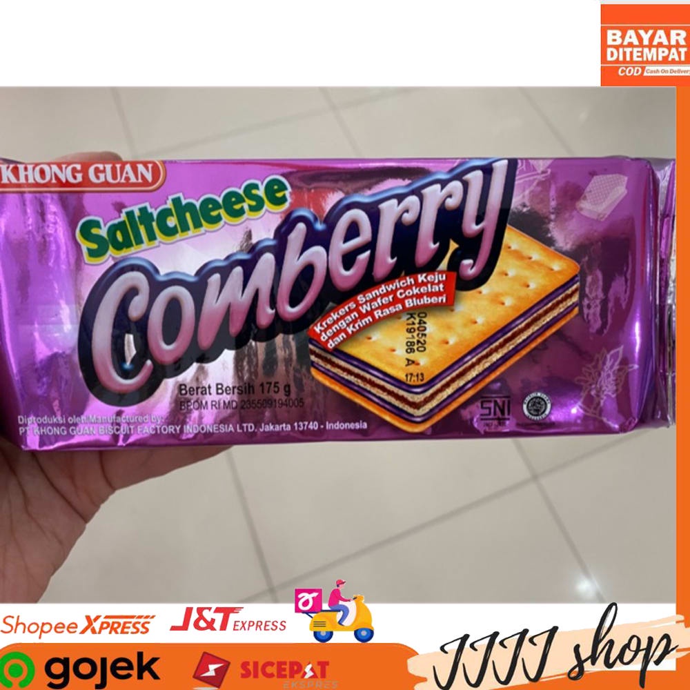 

Khong Guan Saltcheese Comberry Biskuit Cemilan Snack 175gr