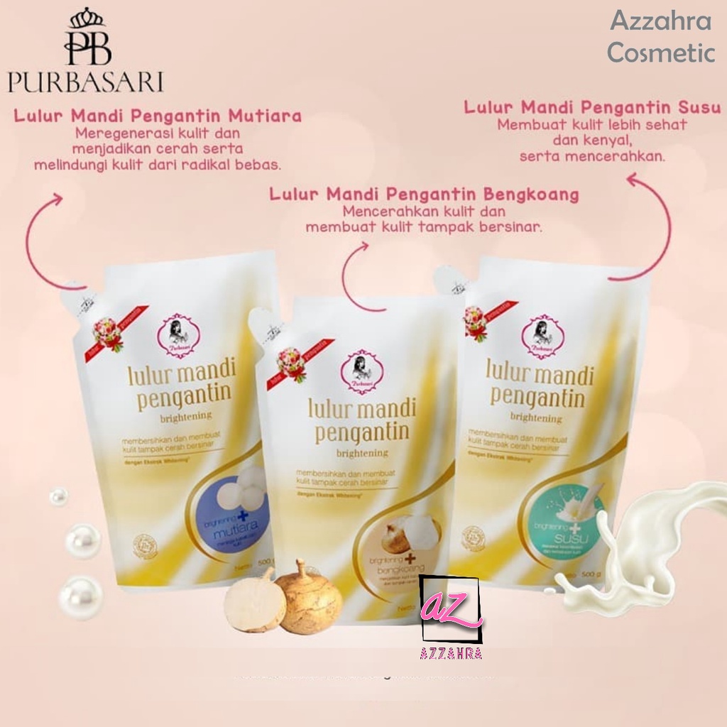 PURBASARI Lulur Mandi Pengantin Whitening -  (lulur pemutih badan ) ORIGINAL BPOM