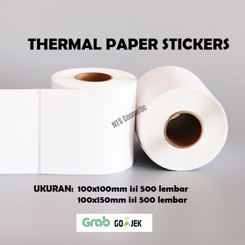 

Kertas Print RESI JOB Thermal Tempel 100x150mm 100x100mm isi 500 lembar