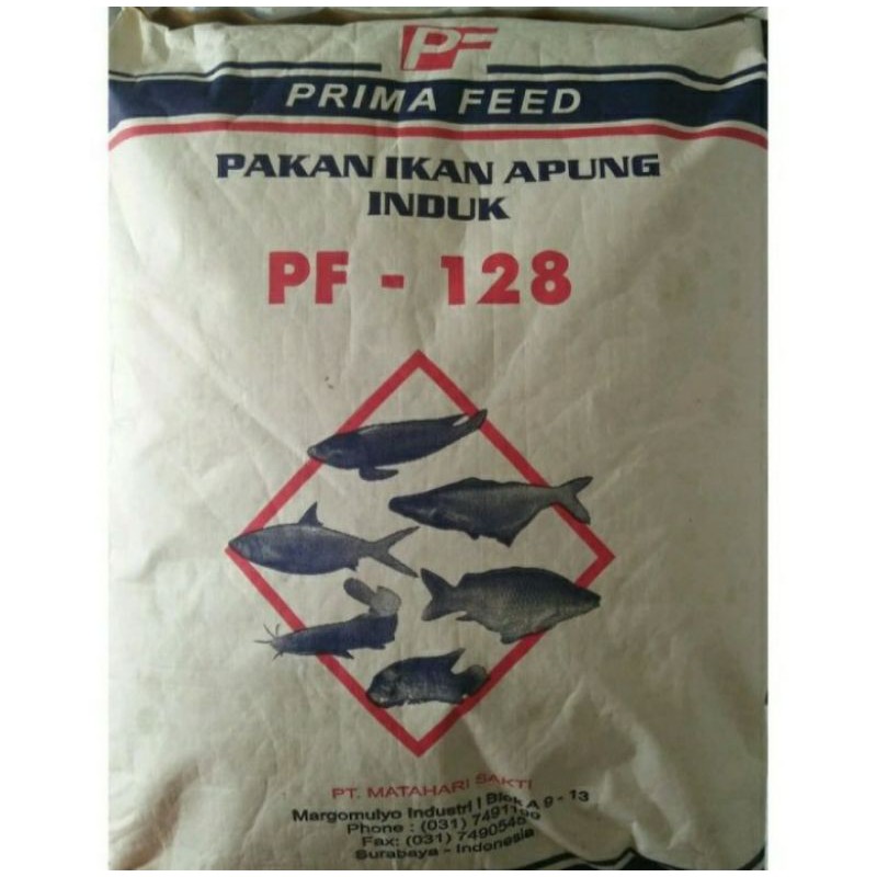 Pakan Makanan INDUKAN Ikan Lele Nila Gurame Pelet PF 128 Repack 1 Kg
