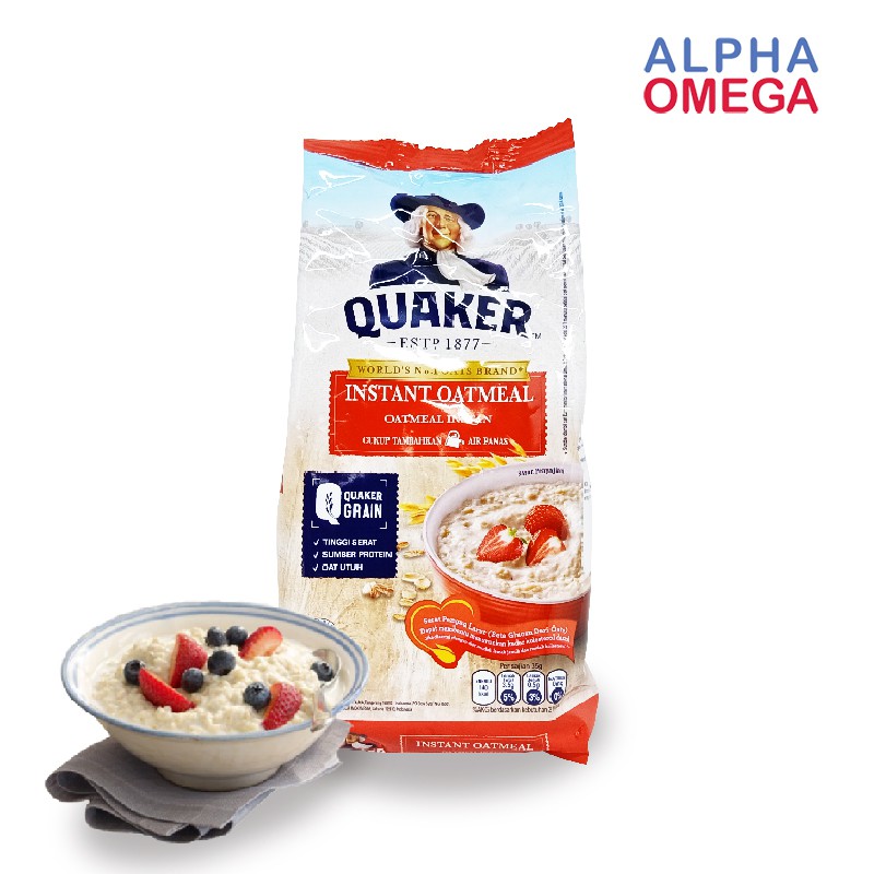 

QUAKER INSTANT OATMEAL 200 GRAM - SEREAL SARAPAN SEHAT