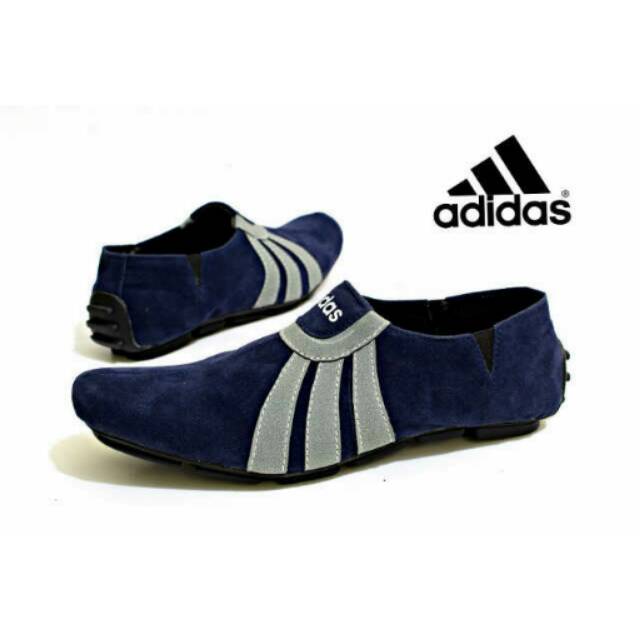 Sepatu Santai.Adidas.Slop.Slip On.Casual.Pria.Kulit.Suede