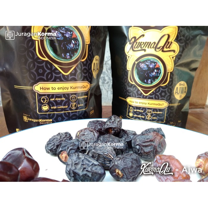 

Kurma Ajwa Nabi 500gr Kurmaqu - Asli madinah - paling enak