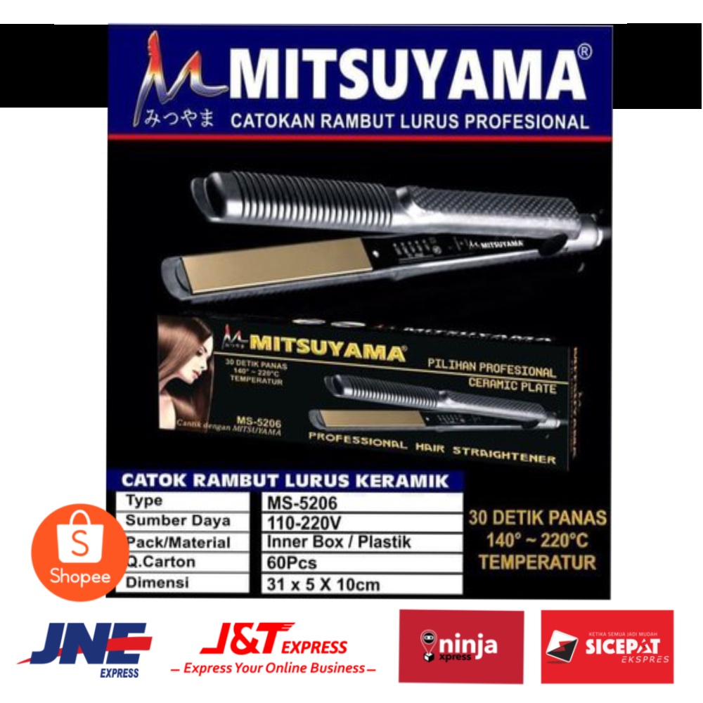 TERLARIS CATOKAN MITSUYAMA MS-5206 ORI , CATOKAN 2IN1 LURUS CURLY