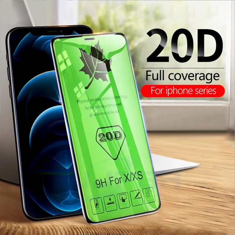 IPHONE 20d Pelindung Layar Tempered Glass Transparan High-definition Untuk Iphone11 12 13 14 Pro Max Plus Mini X XS XR 6 7 8 Plus