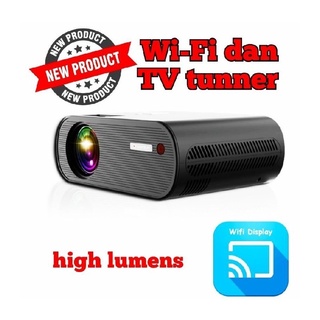 Projector Cheerlux C10 WIFI Tv Tuner Mini Proyektor 2600 Lumens 1080P Miniproyektor/infocus