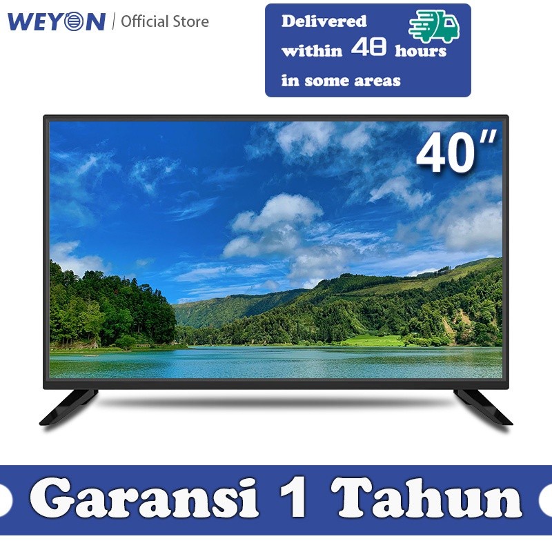TV LED 40inch Murah ukuran besar analog HD Monitor 40 inch port HDMI USB Play station