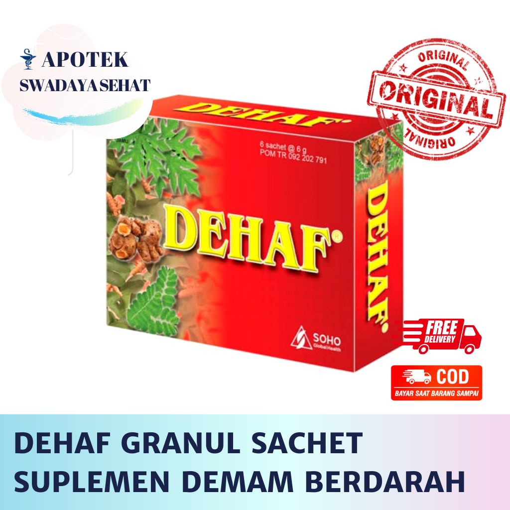 DEHAF BOX Sachet Granul - Suplemen Demam Berdarah DBD Untuk Trombosit