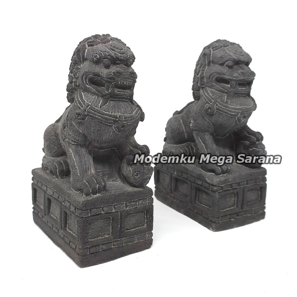 Sepasang Miniatur Patung Singa Samsi - T15