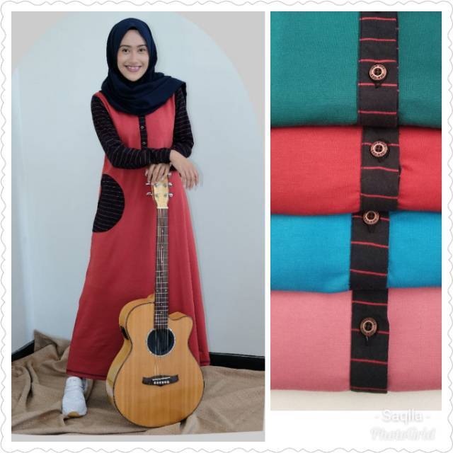 Gamis kaos Oka oke/ gamis Zahira/ gamis kaos dewasa