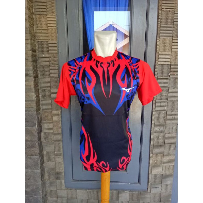 TERMURAH KAOS VOLI PRINTING MOTIF PERISAI MERAH