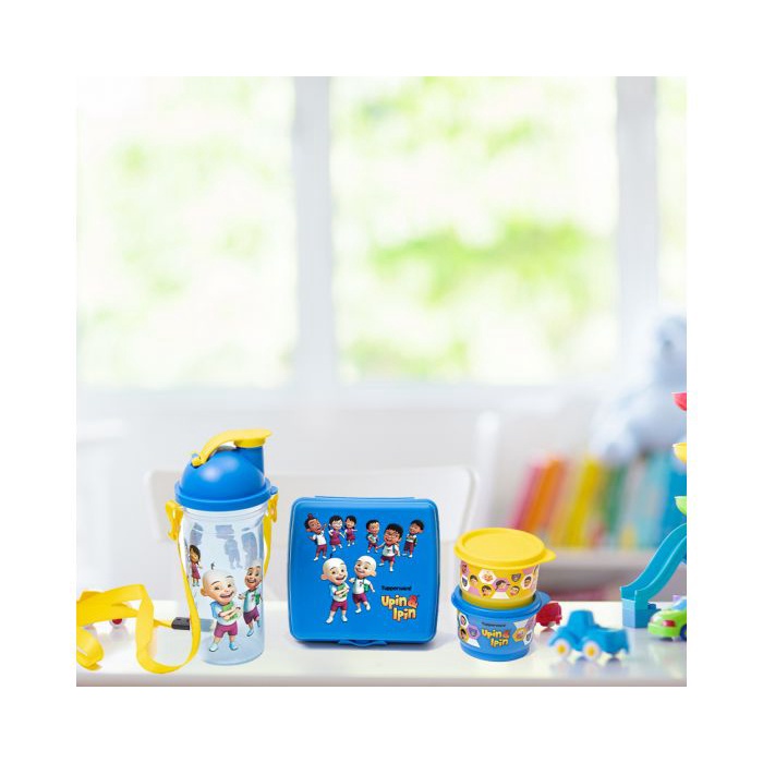 PROMO TUPPERWARE TERBARU   UPIN IPIN LUNCH SET /KOTAK BEKAL ANAK/TUPPERWARE TERBARU /