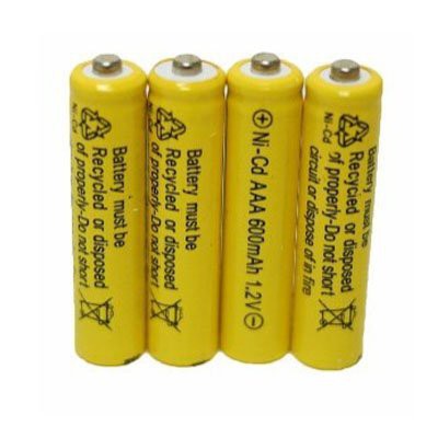 Battery Baterai Rechargeable AAA A3 Ni-Cd Baterai Cas Isi Ulang 600Mah Batre telepon remote mainan