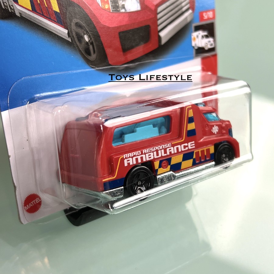 Mobil Hotwheels Hot Wheels Diecast - HW Rapid Response Ambulance