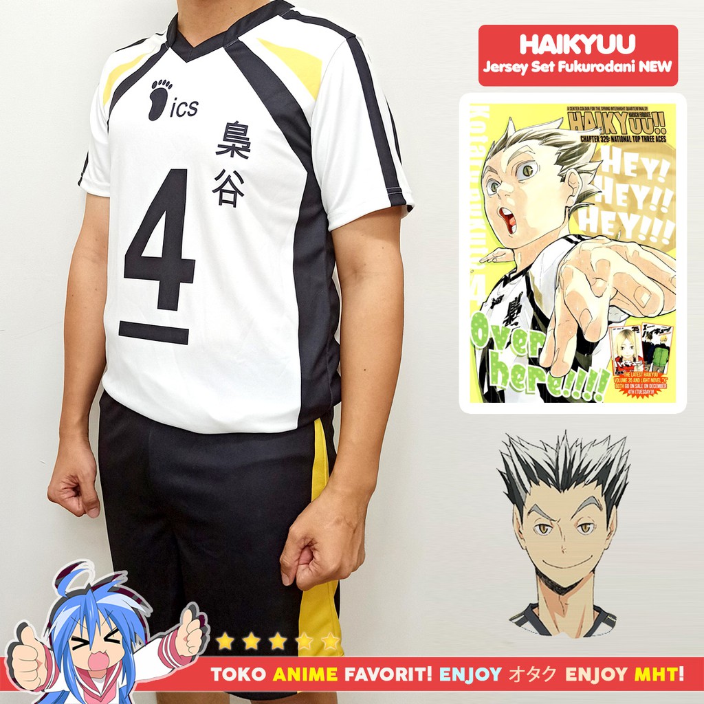 Kostum Anime Cosplay Haikyuu Fukurodani Jersey NEW Version 2 HAIKYUU TO THE TOP Bokuto Akaashi