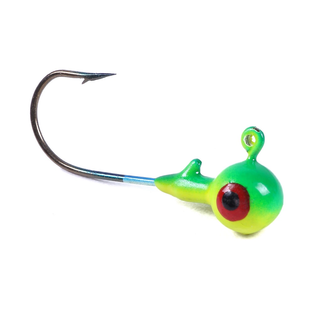 Hengjia 5Pcs/pack Kail Pancing Jig Head Hook Swivel 3.5g Green Yellow Black Fishing Hook Bahan Silikon Lembut Untuk Memancing Di Laut