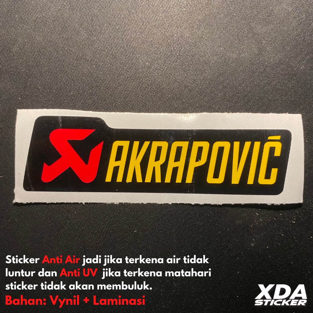 

STIKER/STICKER PRINTCUTT AKRAPOVIC KNALPOT