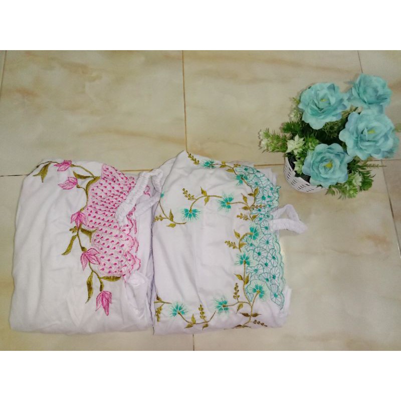 Mukena Bordir|Mukena Putih|Mukena Terusan|Mukena Dewasa Remaja