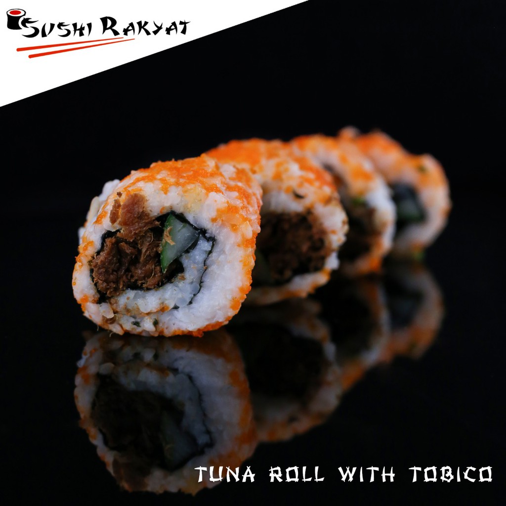 

SushiRakyat Tuna Roll With Tobico Isi 4pcs/8pcs