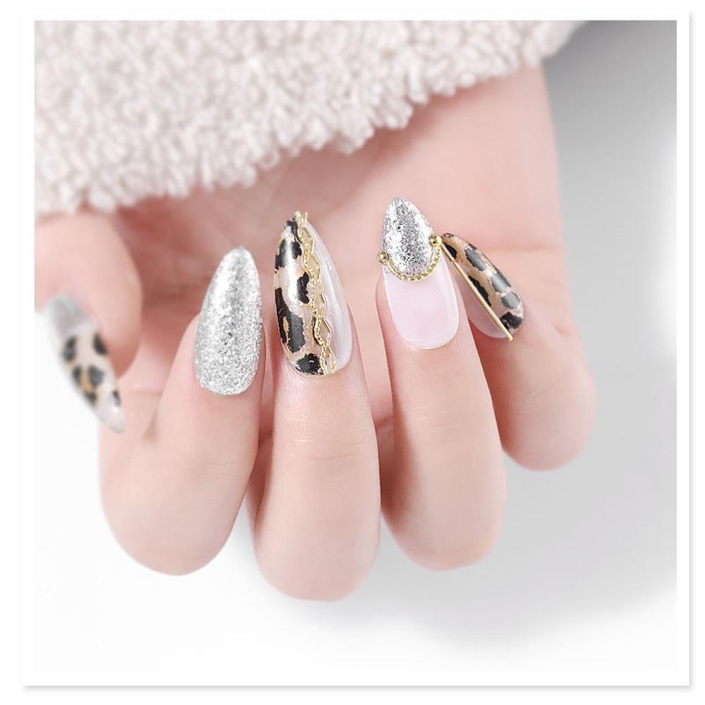 Suyo Alloy Dekorasi Nail Art Metal Tips Bentuk Campur Tembaga Glitter Sequin