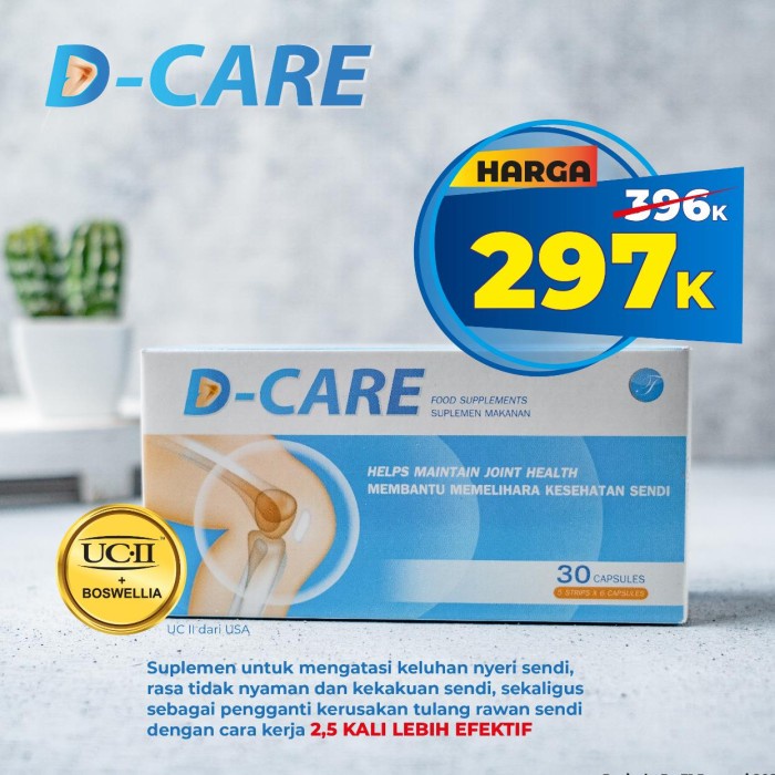 Kesehatan - Suplemen Nyeri Sendi Lutut D-Care Kesehatan Sendi Terbukti Terjamin Bp