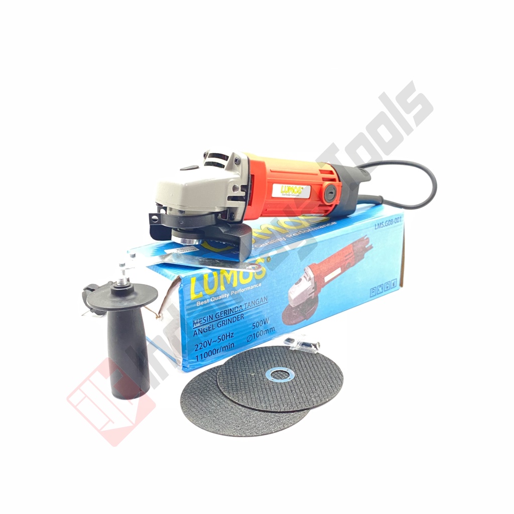 LUMOS G08-001 Mesin Gerinda Tangan 4 Inch - Disc Angle Grinder Gurinda