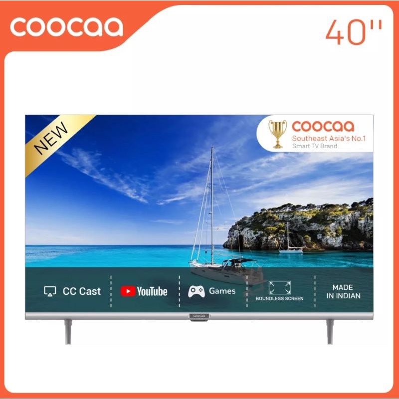 Smart Digital TV Coocaa 40S3U Plus 40 Inch Youtube Garansi Resmi (MEDAN/LUAR KOTA)