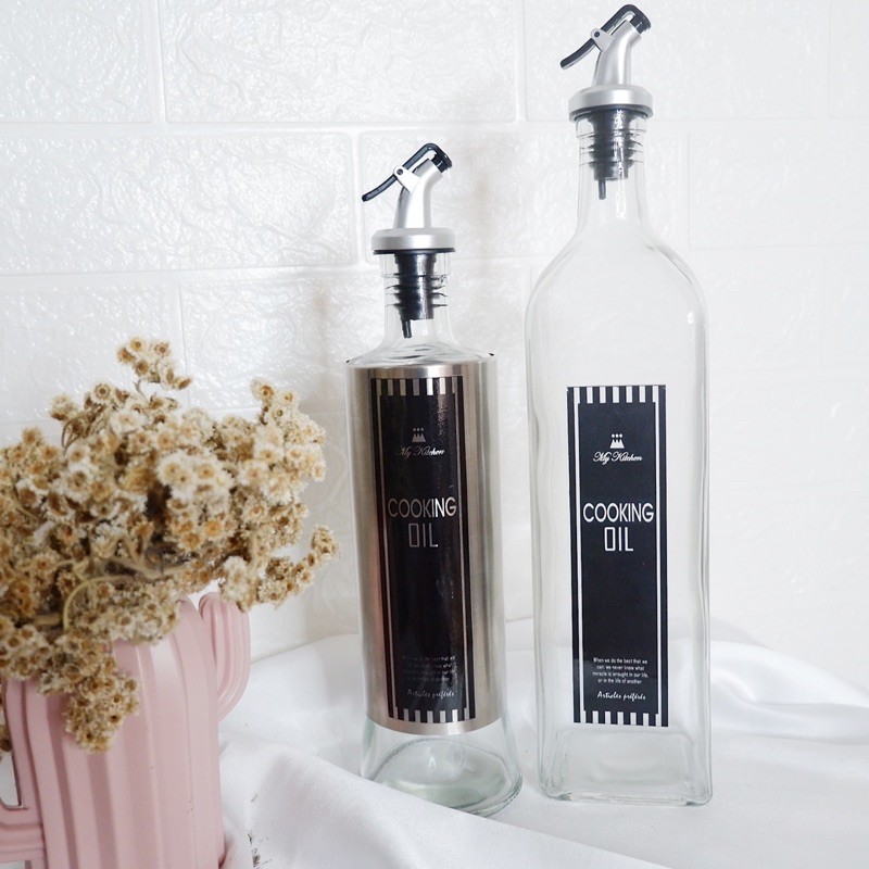 Botol Minyak Goreng Refill FREE Label Stiker Aesthetic Murah
