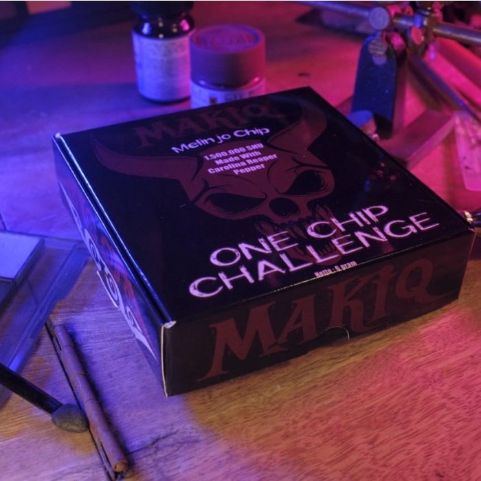

TERLARIS Keripik/Carolina reaper/ghost pepper Makiq One Chip Challenge