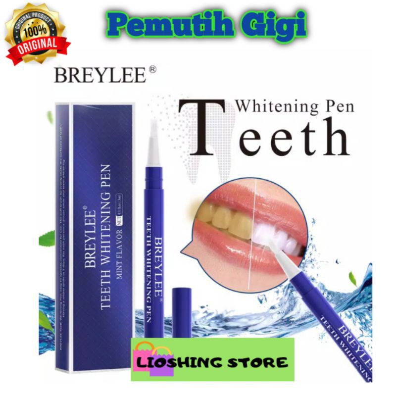Pemutih Gigi Breylee Teeth Whitening Pen, Pen Pemutih Gigi Ampuh 100% Original