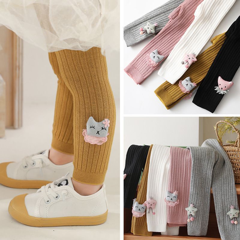 Legging bayi tebal hiasan boneka import baby girl celana legging style korea