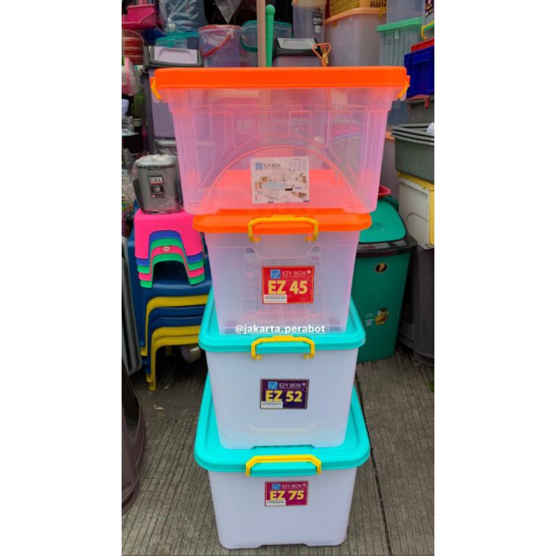 Ezy Container Box Ez 30,45,52,75,82,95,130,150 Liter / Box Container / Box Serbaguna