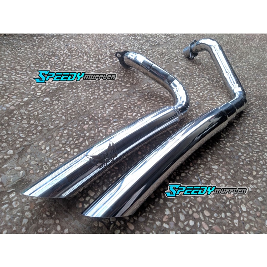KNALPOT HONDA SHADOW 400 CHROME