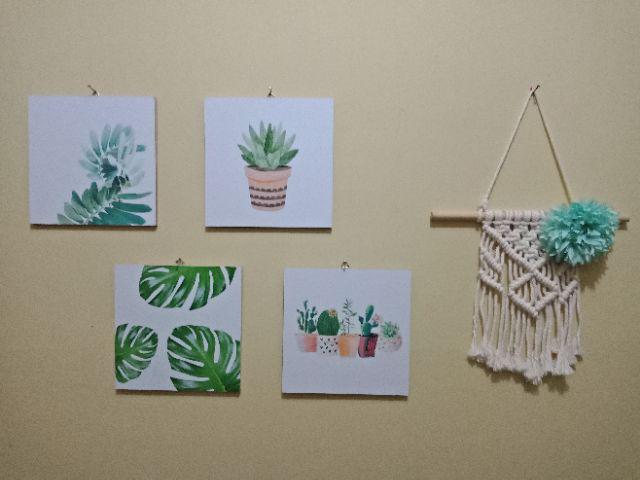 Wp Project Hiasan Dinding Walldecor Pajangan Dinding Shabby Chic Tropical Monstera