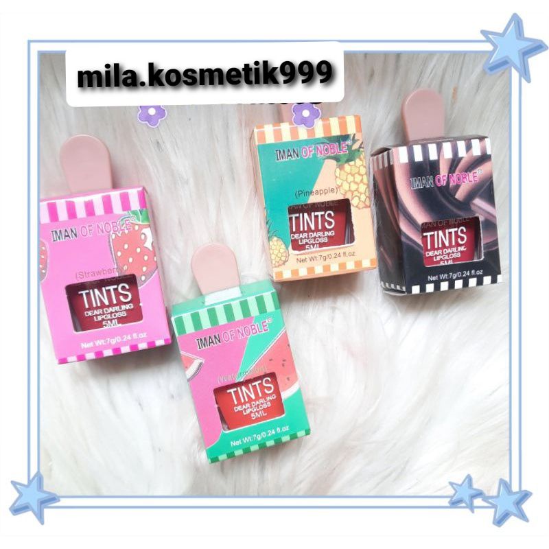 PER  4 PCS!! LIPGLOSS MATTE  ICE CREAM IMAN OF NOBLE/TINTS DEAR DARLING P7039-24