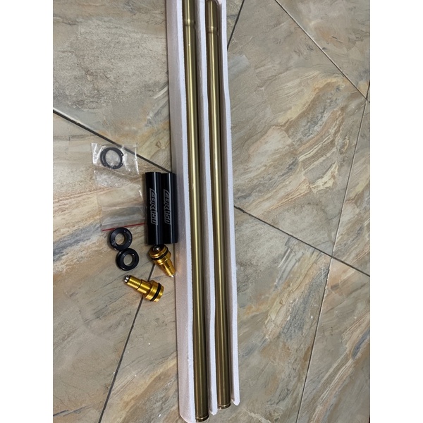 as shock as shockbreaker depan 31mm + preload pnp cb150r cbr150led/facelist cb150r led gold atas pak