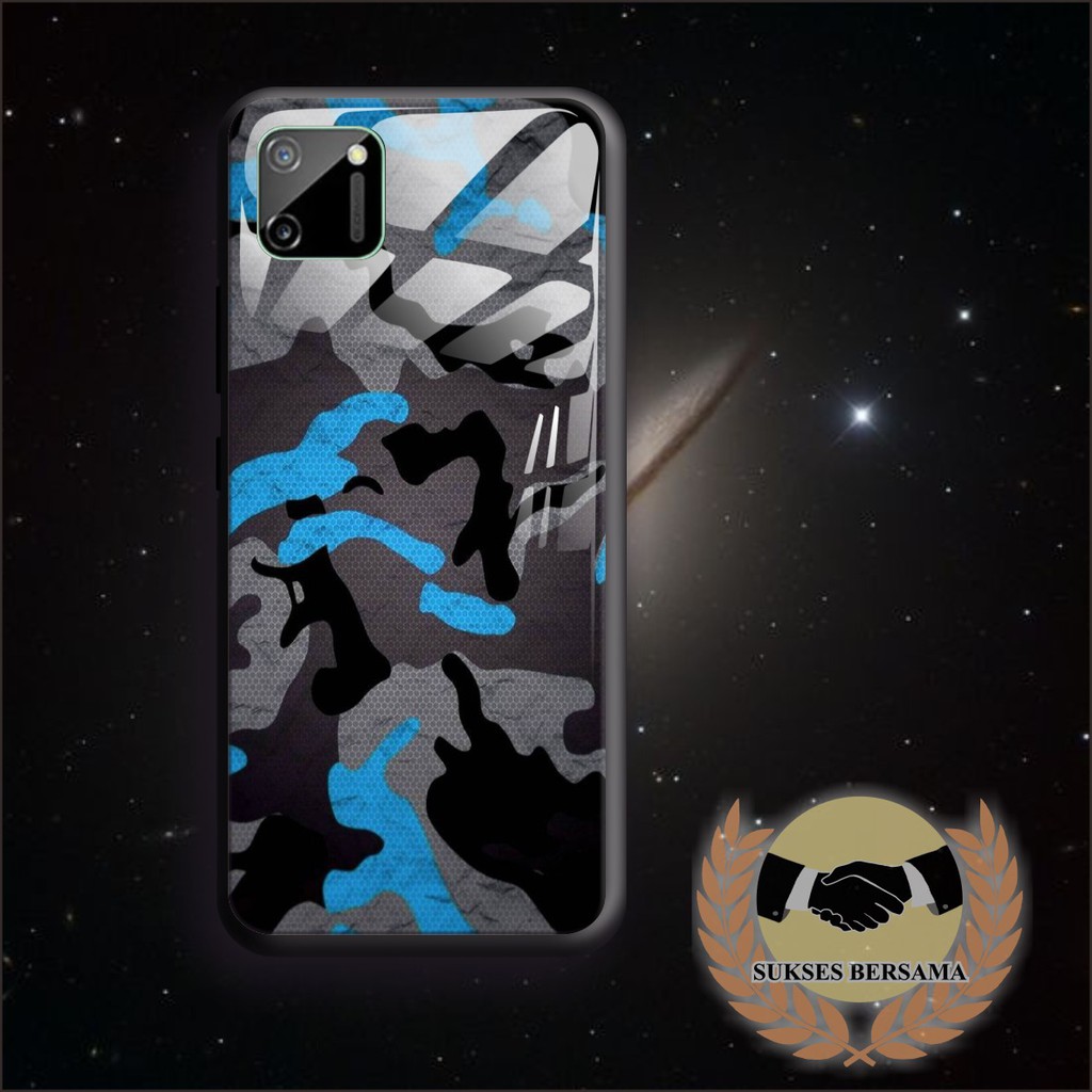 BSB09 Case Gambar army back case glass vivo y91 y93 y95 y91c y71 y81 y12 y15 y17 y53 v5 y11 etc