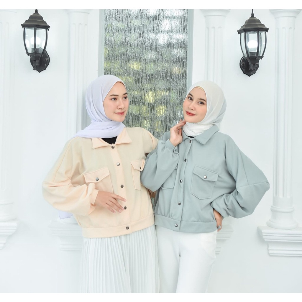 OLIN BUTTON JAKET - POCKET LONG SLEEVE JAKET WANITA