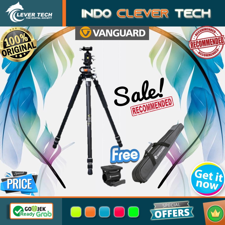 Vanguard VEO 3+ 263AB Aluminum Tripod Free Video Head Vanguard MA-1