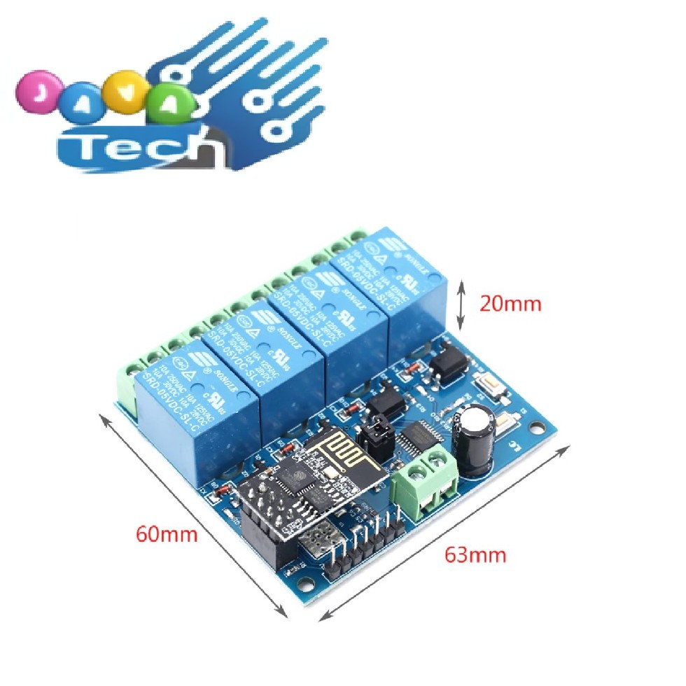 Modul ESP8266 ESP-01 4 Channel Relay Development Board