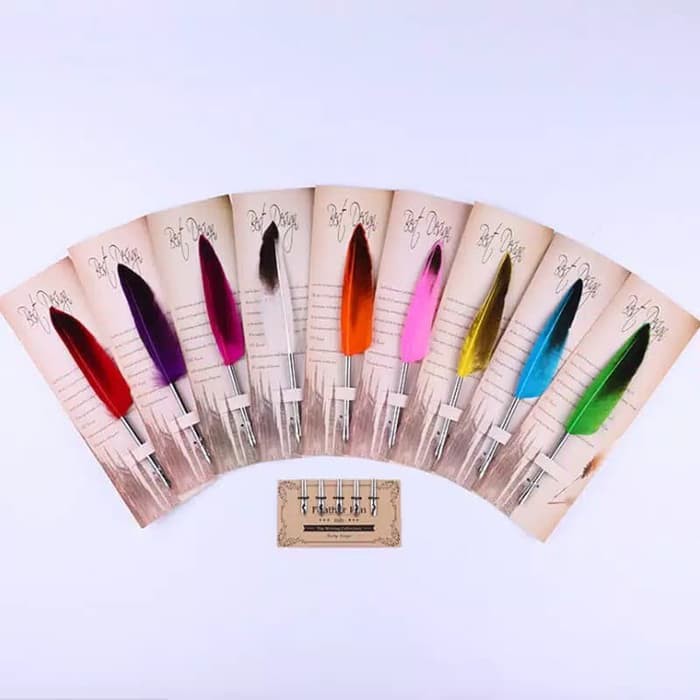 

pulpen bulu fountain pen pena klasik retro vintage batang polos