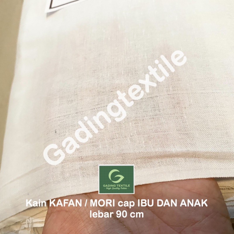 ( per setengah meter ) kain kafan mori katun putih jenasah jenazah high quality CAP IBU DAN ANAK ossin meteran lebar 90 cm bahan craft kerajinan jumputan batik membatik tulis ecoprint saringan kopi teh pembungkus tahu cheese cloth keju hampers hamper