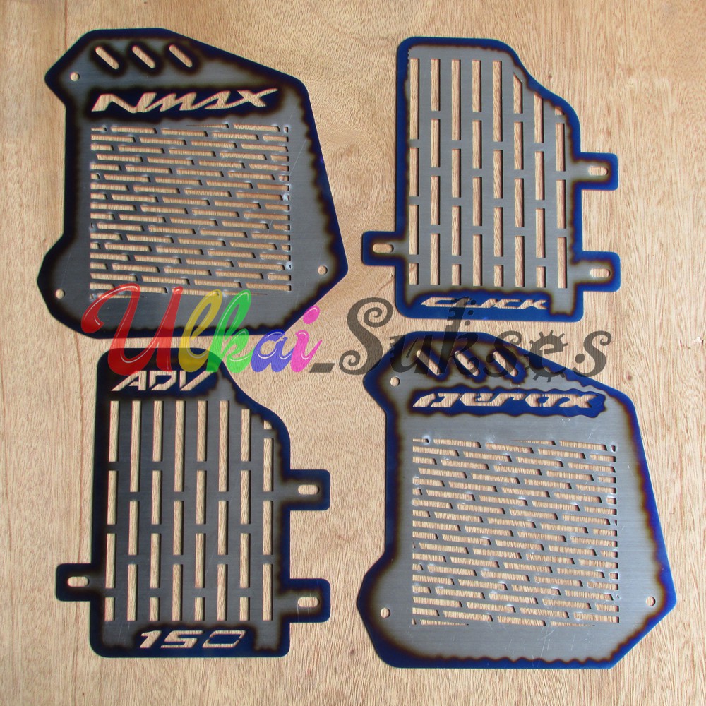 Tutup Radiator l Cover Radiator Variasi Nmax Aerox Adv150 Vario150 PNP New Mutan Bahan Plat Besi Dan Cat Asli Bakaran Murah