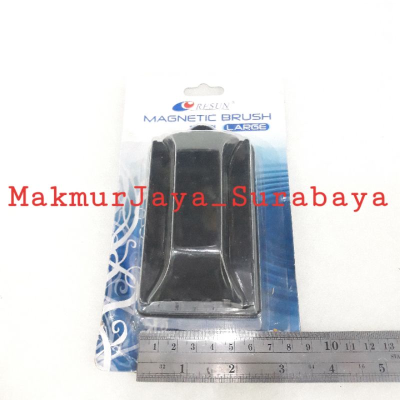 Resun Magnetic Brush LARGE, Magnet pembersih kaca Aquarium/kaca Bak Fiber