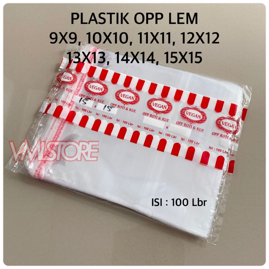 Jual Plastik Opp Lem Roti Kue Donat 8x8 9x9 10x10 11x11 12x12 13x13 14x14 15x15 Shopee Indonesia 9860