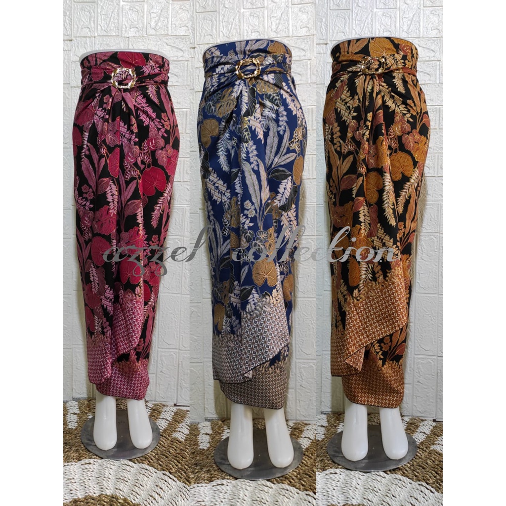 Rok Lilit Floral Original / Rok Kebaya / Bawahan Kebaya / Rok Batik / Bawahan Batik / Rok Wisuda / Rok Kondangan / Kain Lilit Batik / Batik