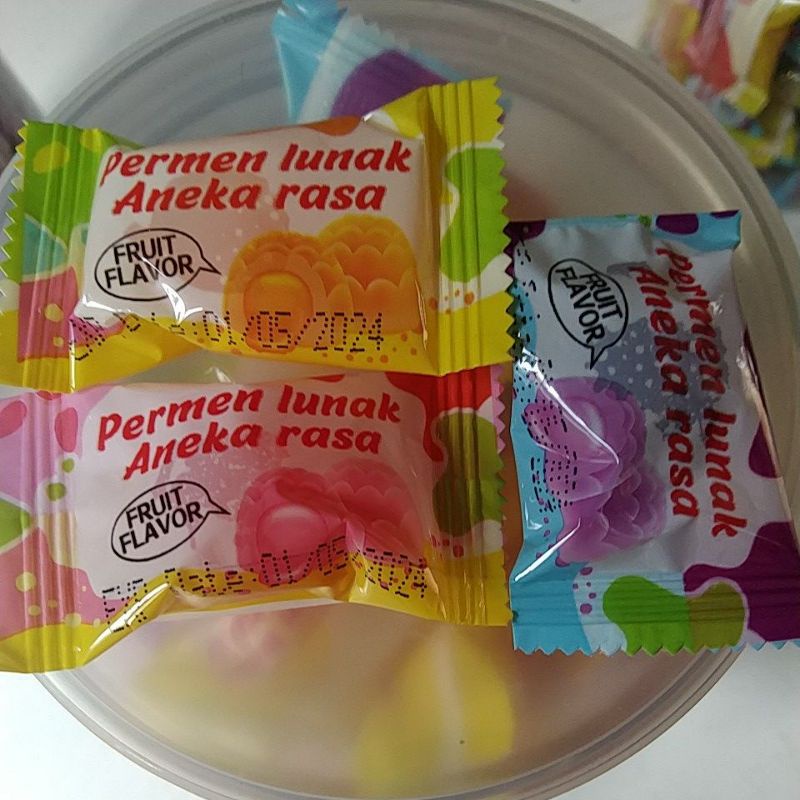 Permen lunas rasa buah per pcs