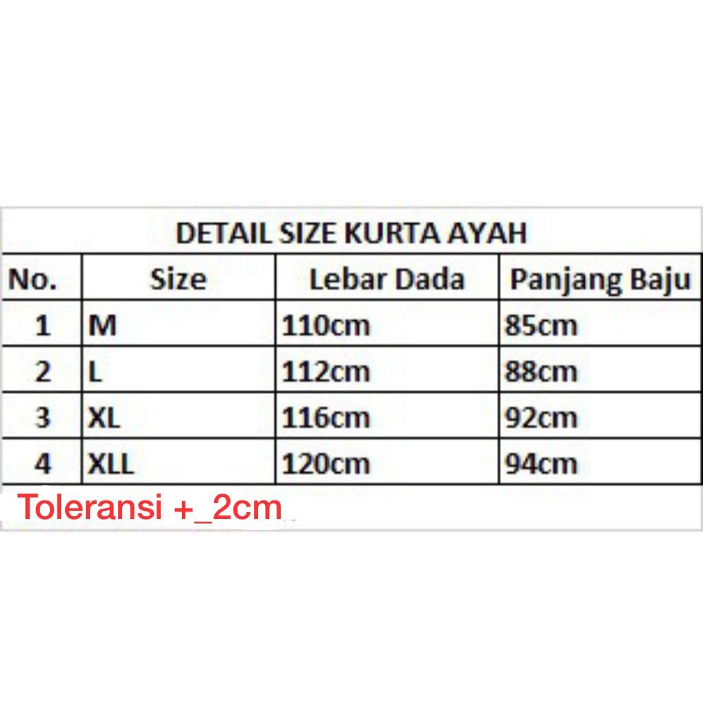 KOKO KURTA ANAK COUPLE BAHAN  TOYOBO