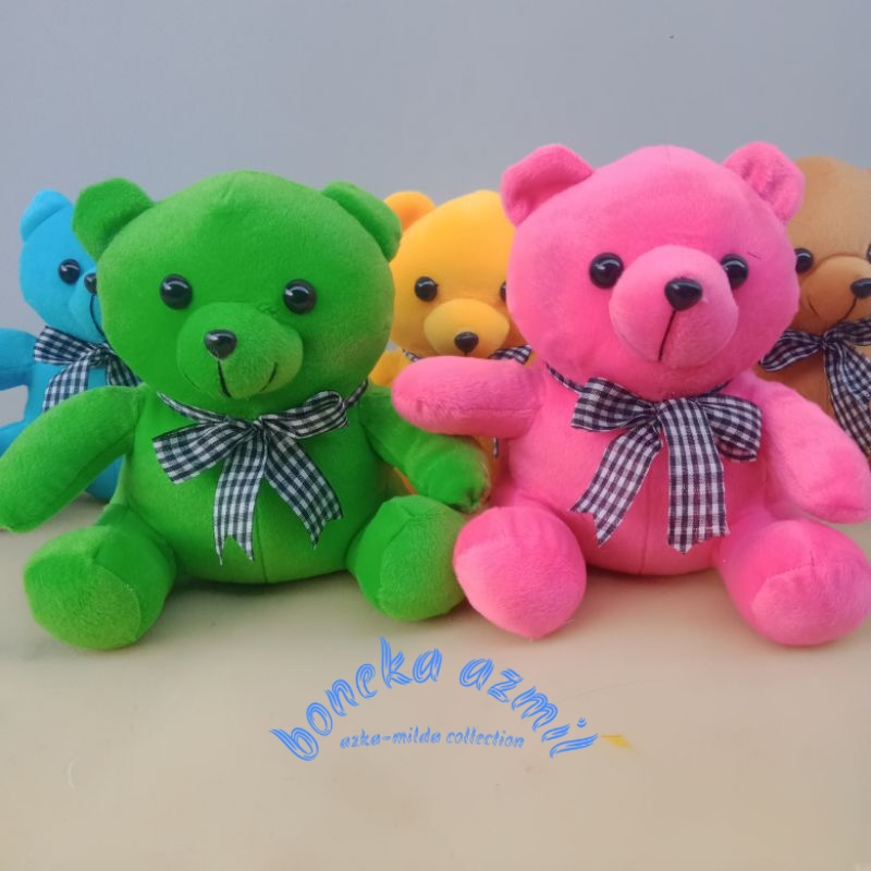 Boneka beruang warna warni size m