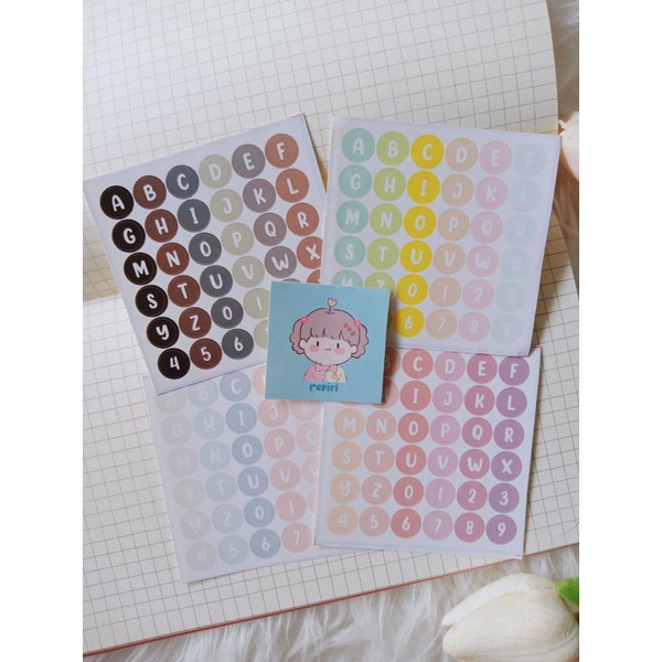 

ALPHABETS STICKER KISS CUT